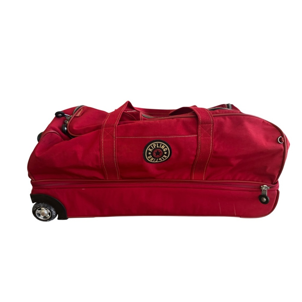Kipling Bold Red Travel Duffel - Picture 16 of 16